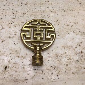 Vintage Brass Lamp Finial Decorative Home Decor Hardware Lighting Used